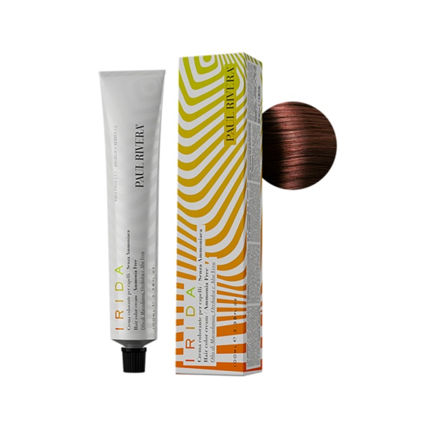 Paul Rivera Крем-краска для волос безаммиачная Irida, 6.43 темный блонд медно-золотистый, 100 мл купить - 0