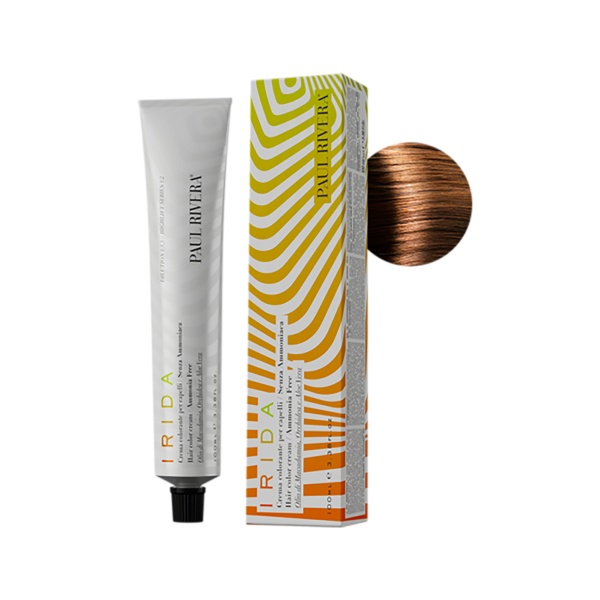 Paul Rivera Крем-краска для волос безаммиачная Irida, 8.43 светлый блонд медно-золотистый, 100 мл купить - 0