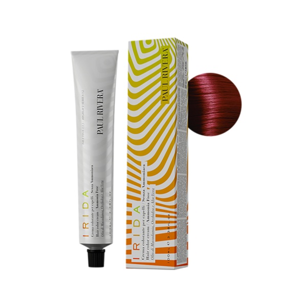Paul Rivera Крем-краска для волос безаммиачная Irida, 7.66 интенсивынй красный блонд, 100 мл купить - 0