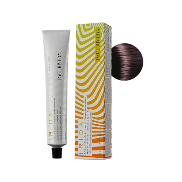 Paul Rivera Крем-краска для волос безаммиачная Irida, 5.75 светлый каштановый коричнево-махагоновый, 100 мл купить - 0