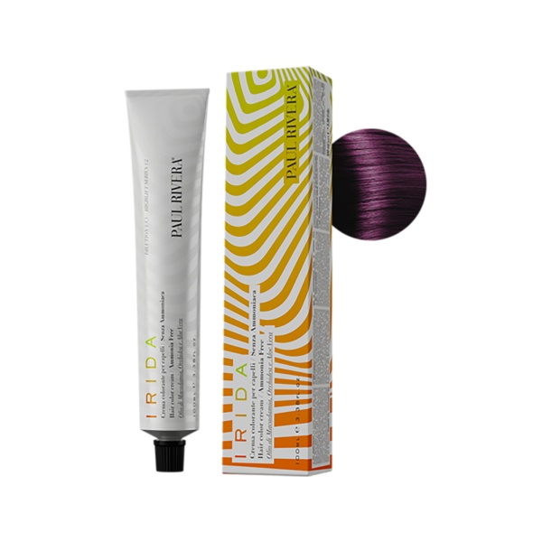 Paul Rivera Крем-краска для волос безаммиачная Irida, 7.22 интенсивный радужный блонд, 100 мл купить - 0