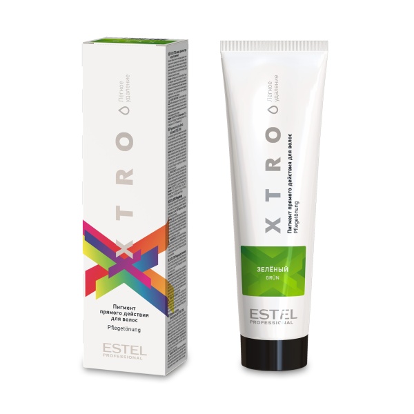 Estel Professional Пигмент прямого действия для волос Xtro White, зеленый, 100 мл купить - 0