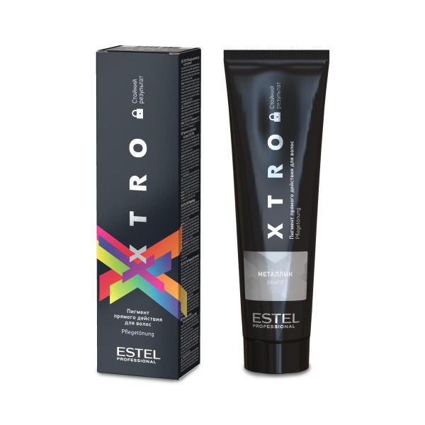 Estel Professional Пигмент прямого действия для волос Xtro Black, металлик, 100 мл купить - 0