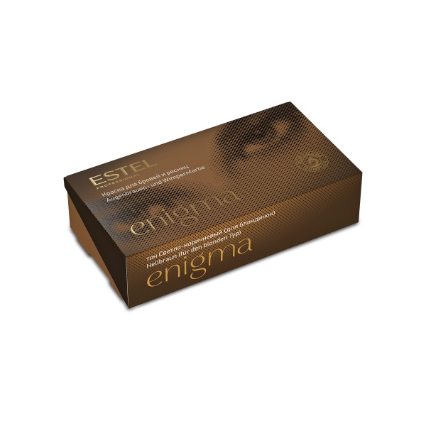 Estel Professional Набор для окрашивания бровей и ресниц Enigma, тон 5 светло-коричневый, для блондинок купить - 0