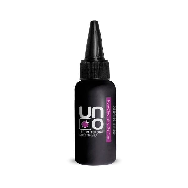 Uno Верхнее покрытие без липкого слоя Top Coat Super Shine, 30 мл купить - 0