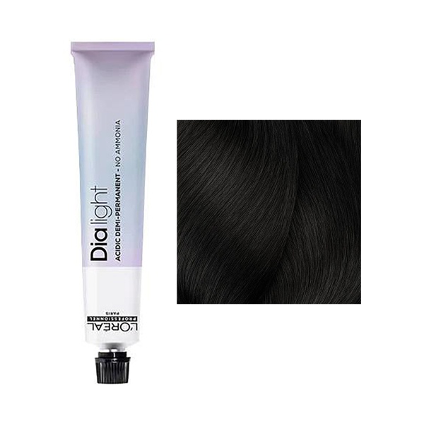 L'Оrеаl Рrоfеssiоnnеl Гель-крем тон-в-тон без аммиака Diа Light, 3 шатен темный, 50 мл купить - 0