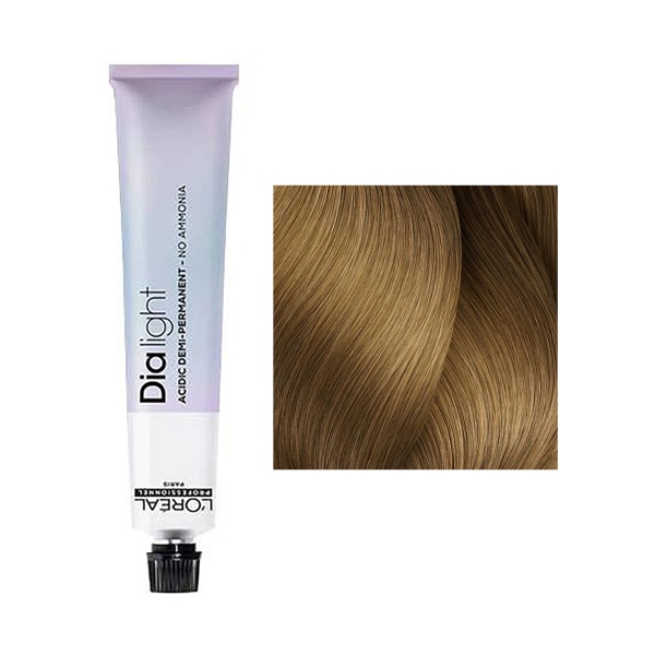 L'Оrеаl Рrоfеssiоnnеl Гель-крем тон-в-тон без аммиака Diа Light, 8.3 светлый блондин золотистый, 50 мл купить - 0