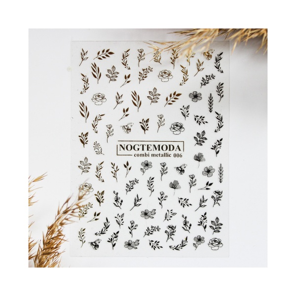 NogteModa Наклейки Combi Metallic, №006 купить - 0