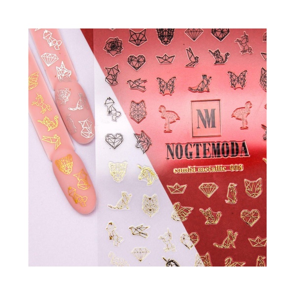 NogteModa Наклейки Combi Metallic, №008 купить - 0