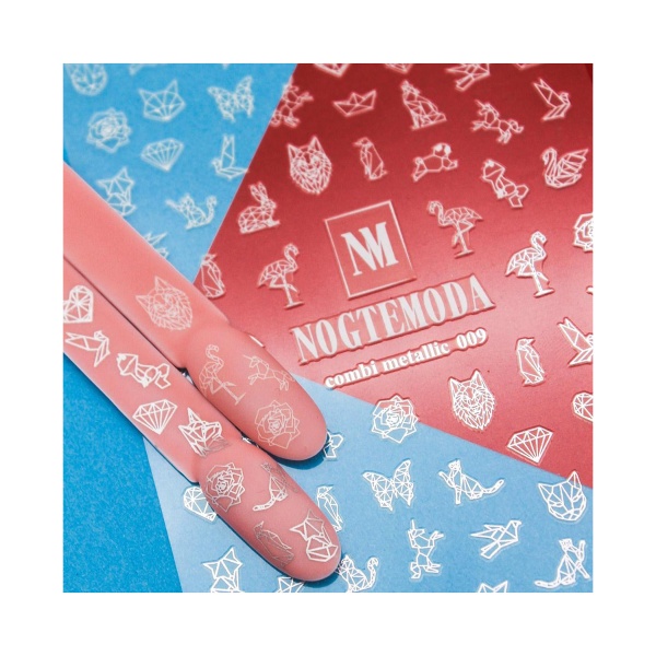 NogteModa Наклейки Combi Metallic, №009 купить - 0