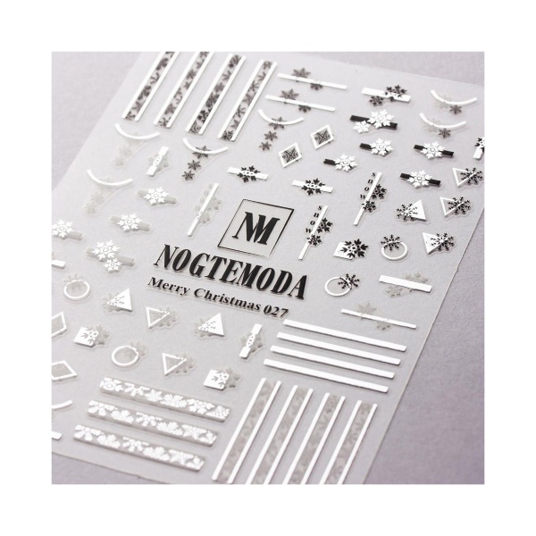 NogteModa Наклейки Merry Christmas, №027 купить - 0
