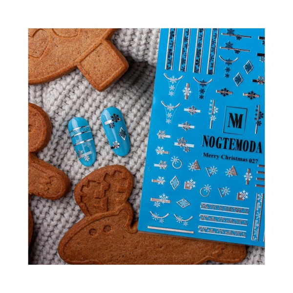 NogteModa Наклейки Merry Christmas, №027 купить - 0