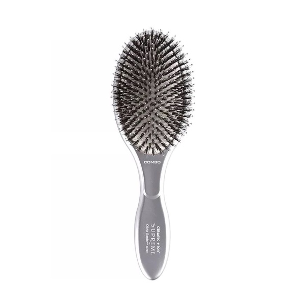 Olivia Garden Щетка для волос Expert Care Oval Boar & Nylon Bristles Silver купить - 0