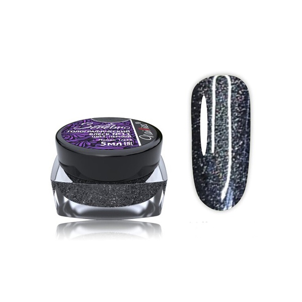 Serebro Блеск голографический помол 1/256, №11 черный, 5 мл купить - 0