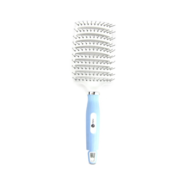 Melon Pro Щетка для волос 9-рядная, продувная, нейлон, белый/синий, 255 х 75 мм купить - 0