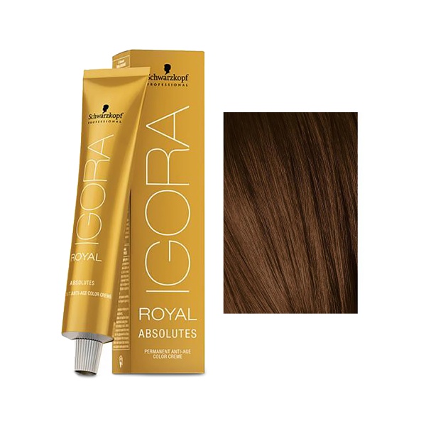 Schwarzkopf Professional Крем-краска для волос Igora Royal Absolutes, 5-60 Светлый коричневый шоколадный натуральный, 60 мл купить - 0