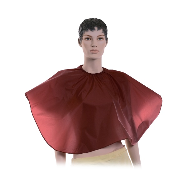 Dewal Pro Пелерина для окрашивания, нейлон, вишневая, на крючках, 88х82 см купить - 0