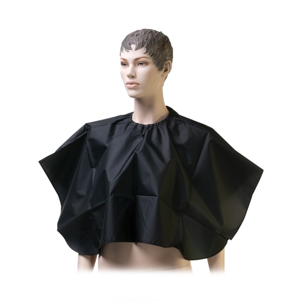 Dewal Pro Пелерина для окрашивания, нейлон, черная, на крючках, 88х82 см купить - 0