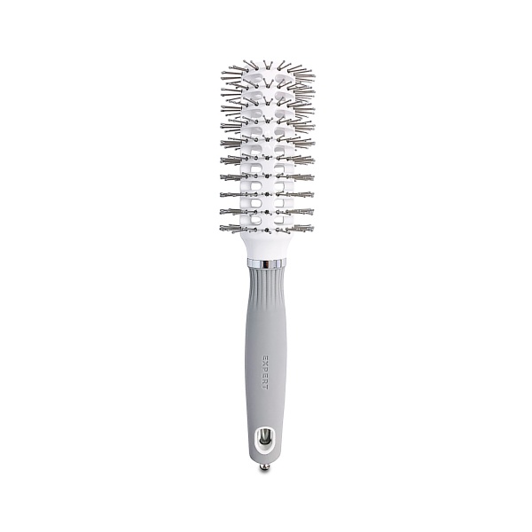 Olivia Garden Брашинг Expert Blowout Vent Double Bristles White & Grey, 30 мм купить - 0