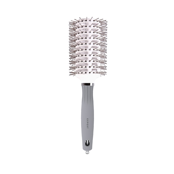 Olivia Garden Брашинг Expert Blowout Vent Double Bristles White & Grey, 45 мм купить - 0