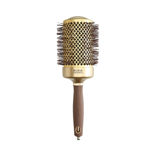 Olivia Garden Термобрашинг Expert Blowout Shine Wavy Bristles Gold & Brown, 65 мм купить - 0