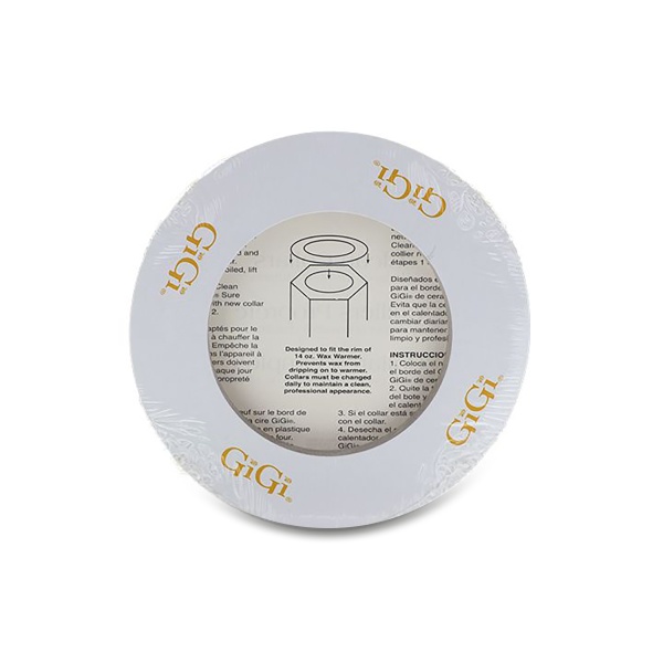 GiGi Бумажные воротнички на аппараты для разогрева воска в банках Clean Collars, 20 шт купить - 0