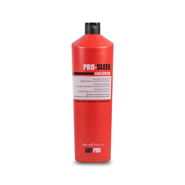 KayPro Шампунь дисциплинирующий для химически выпрямленных волос ProSleek, 1000 мл купить - 0