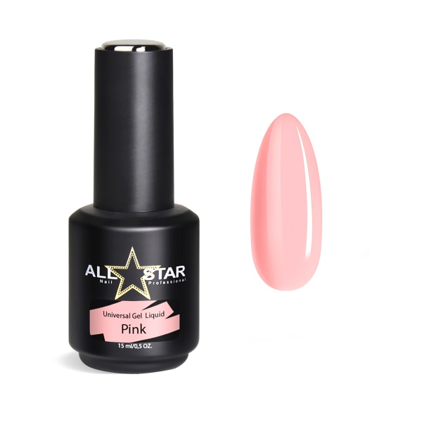 All Star Жидкий гель Universal Gel Liquid, Pink, 15 мл купить - 0