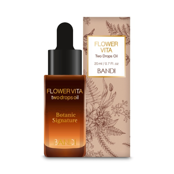 Bandi Двухфазное масло для кутикулы Flower Vita Two Drops Oil Botanic Signature, Травяное, 20 мл купить - 0