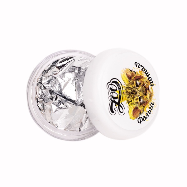 Zoo Nail Art Фольга поталь, №1588 серебро, 9x9 см купить - 0