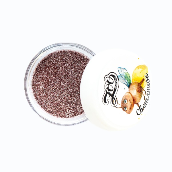 Zoo Nail Art Глиттер светоотражающий Светлячок, №1604 розовый/красный, 1 гр купить - 0
