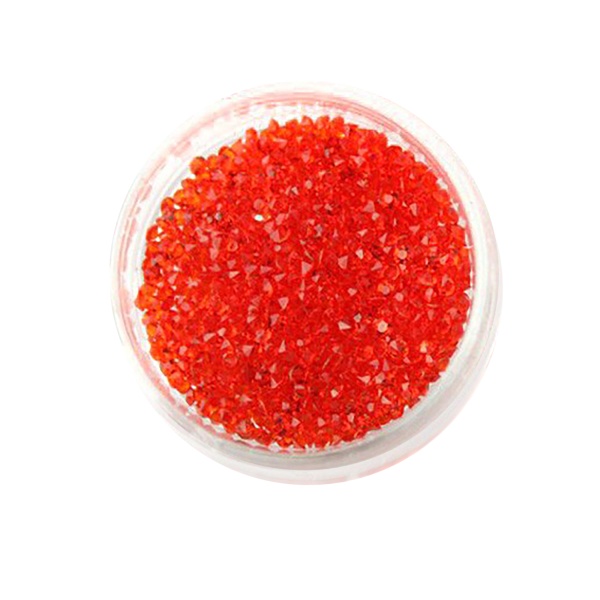 Zoo Nail Art Хрустальная крошка, №1022 красная, 1.0-1.2 мм, 1000 шт купить - 0