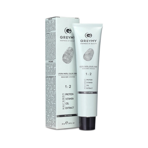 Greymy Полуперманентный крем краситель Utopia Pastel Color Cream, Желтый Рассвет, 60 мл купить - 0