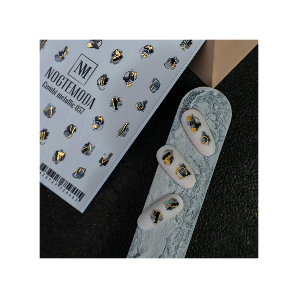 NogteModa Наклейки Combi Metallic, №057 купить - 0