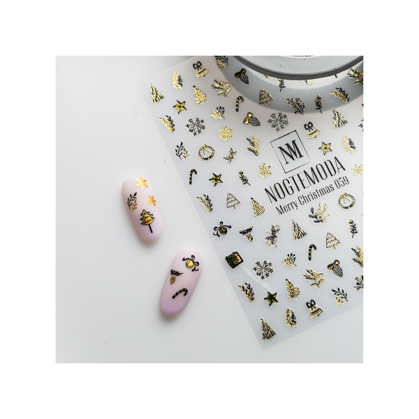 NogteModa Наклейки Merry Christmas, №059 купить - 0