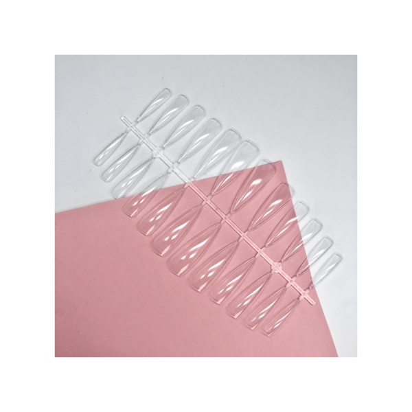 Lakres Гелевые типсы Стилеты Long Salon312, прозрачные, 24 шт купить - 0