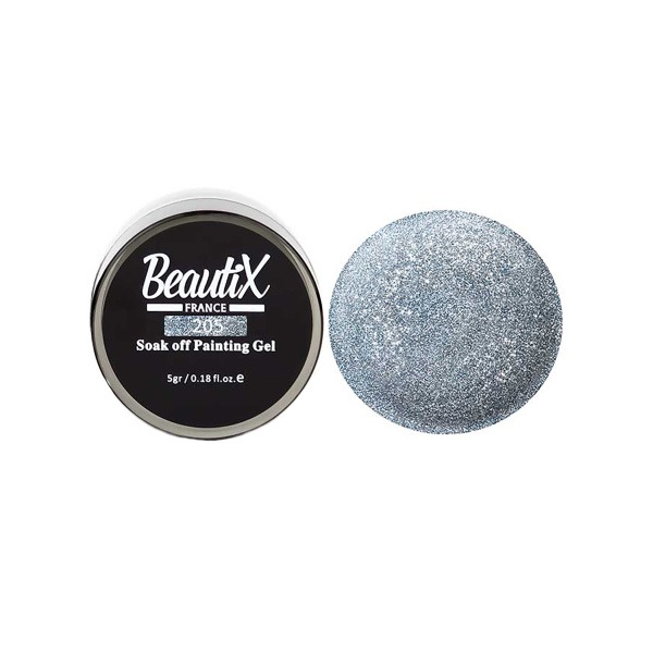 Beautix Глиттер в баночке Gel Painting Glitz, средний помол, №205 купить - 0