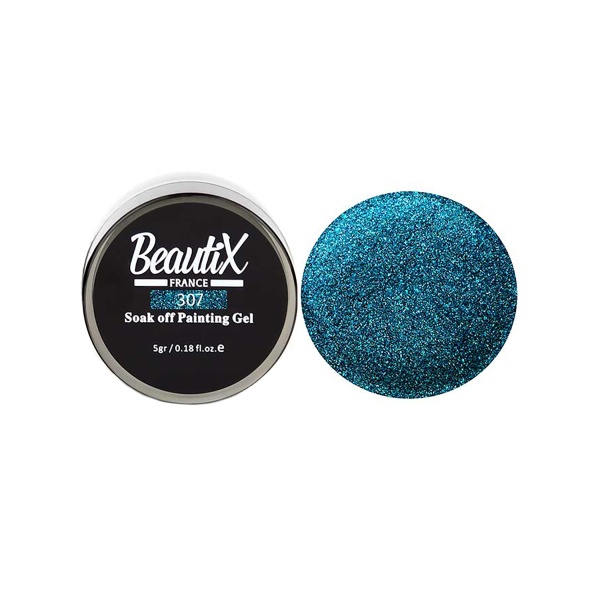 Beautix Глиттер в баночке Gel Painting Glitz, крупный помол, №307 купить - 0
