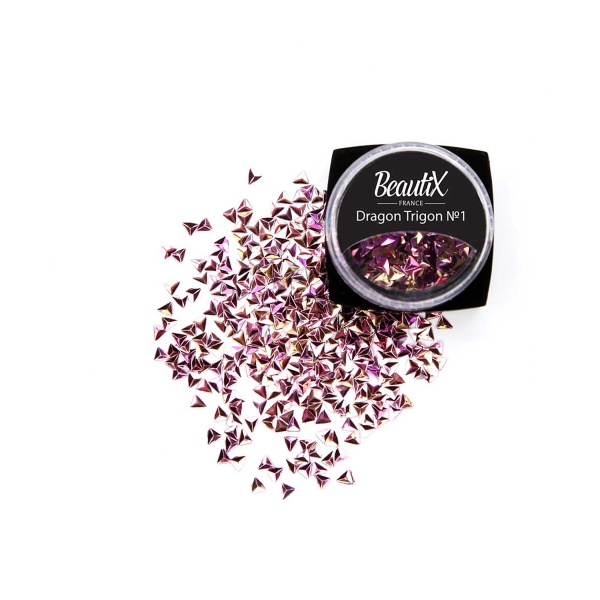 Beautix Ромбики для дизайна ногтей Dragon Trigon, №1 купить - 0