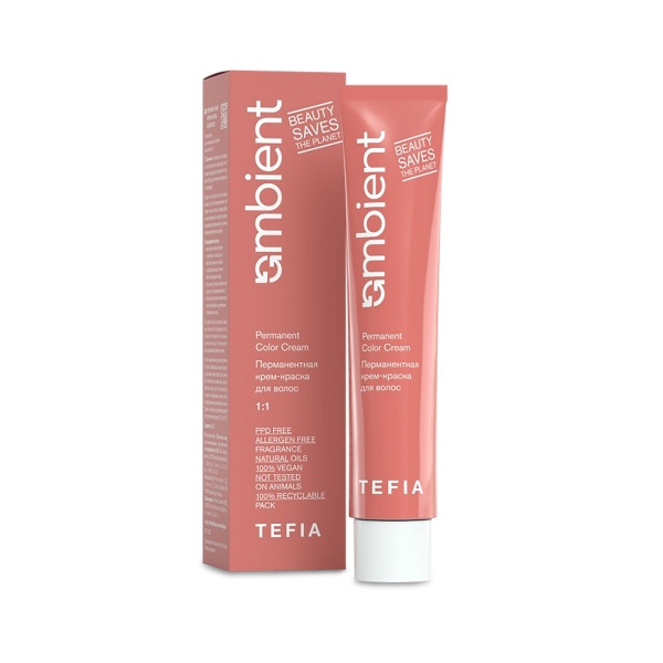 Tefia Перманентная крем-краска для волос Ambient, синий корректор, 60 мл купить - 0