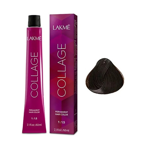 Lakme Крем-краска Collage, 6/12 Темный блондин пепельно-фиолетовый, 60 мл купить - 0