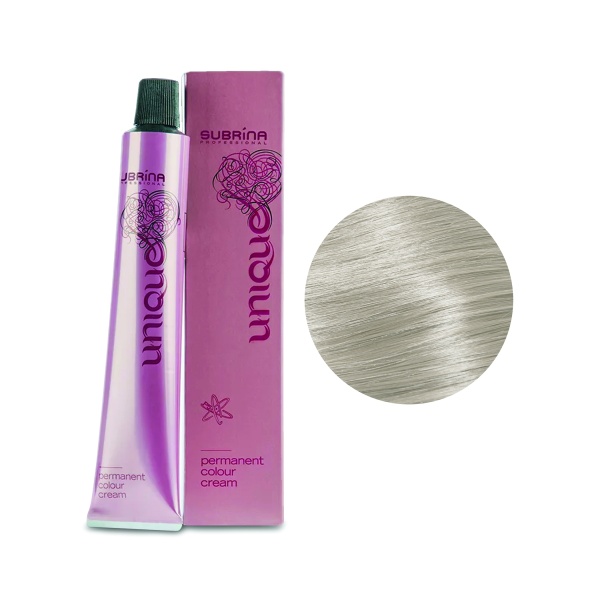 Subrina Professional Перманентная стойкая крем-краска для волос Colour Unique, 10/2 яркий блондин жемчужный, 100 мл купить - 0