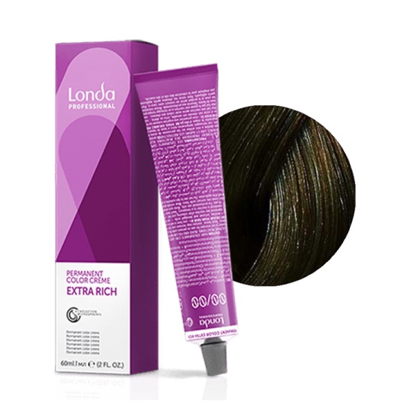 Londa Professional Крем-краска для волос Londacolor, 4/71 шатен коричнево-пепельный, 60 мл купить - 0