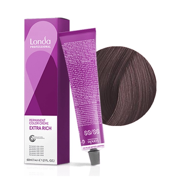 Londa Professional Стойкая крем-краска Londacolor, 6/16 темный блонд пепельно-фиолетовый, 60 мл купить - 0