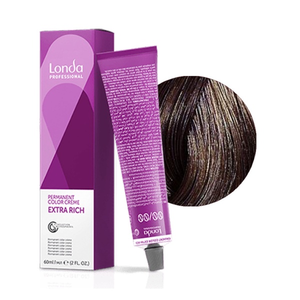 Londa Professional Крем-краска для волос Londacolor, 6/7 тёмный блонд коричневый, 60 мл купить - 0