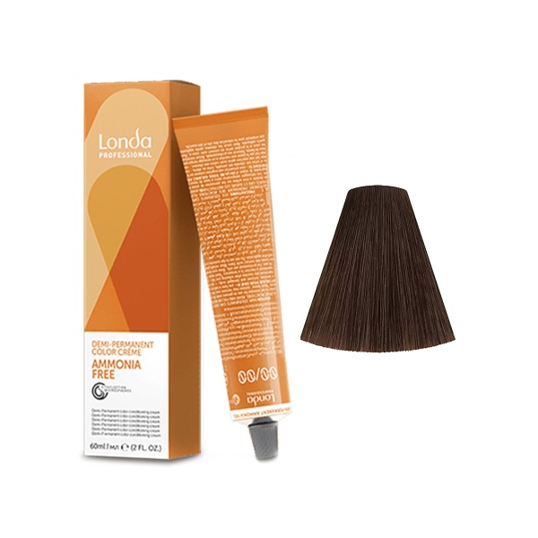 Londa Professional Крем-краска для волос интенсивное тонирование Londacolor Ammonia Free, 4/71 шатен коричнево-пепельный, 60 мл, мятая упаковка купить - 0