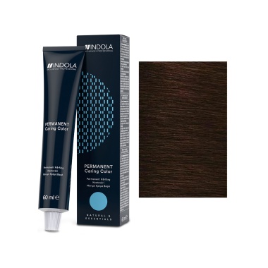 Indola Стойкая крем-краска для волос Permanent Caring Color, 4.80 средний коричневый шоколадный натуральный, 60 мл купить