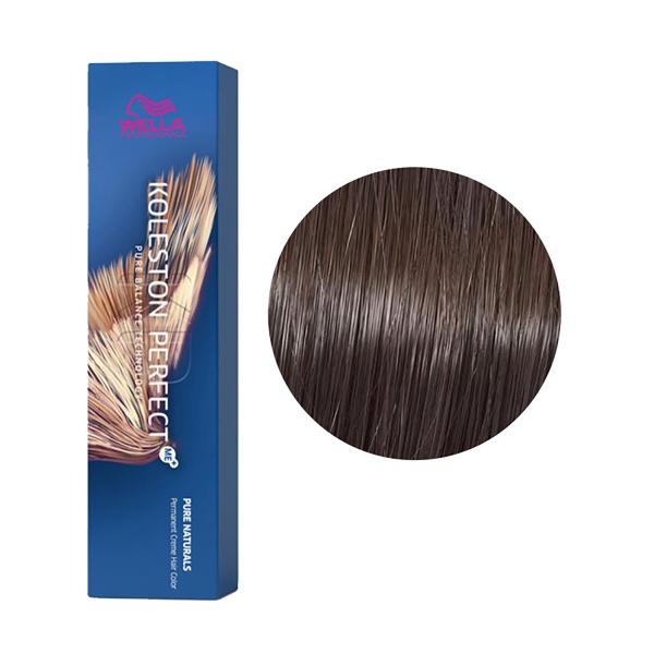 Wella Professionals Стойкая крем-краска Koleston Perfect Me+, 5/0 Светло-коричневый натуральный, 60 мл купить - 0
