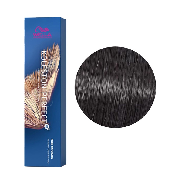Wella Professionals Стойкая крем-краска Koleston Perfect Me+, 2/0 Черный натуральный, 60 мл купить - 0