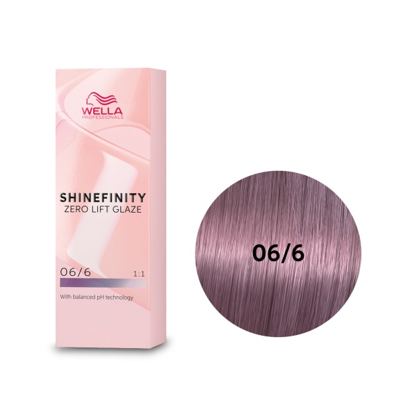 Wella Professionals Гель-крем краска для тонирования и блеска без осветления Shinefinity, 06/6 Вишневое Вино, 60 мл купить - 0